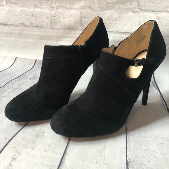 Nine West Black Suede Boot Size 9.5M - Picture 2 of 9